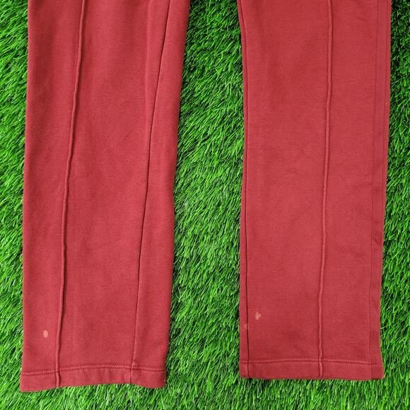 ADIDAS Trefoil Pants Womens M/L 10 Burgundy Sweatpants - Picture 3 of 16